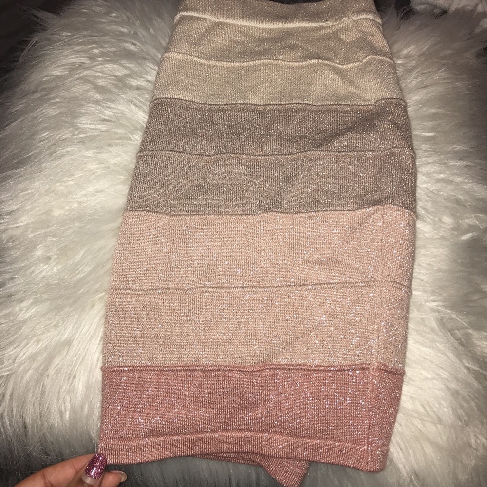 Sparkly Pink & Nude skirt